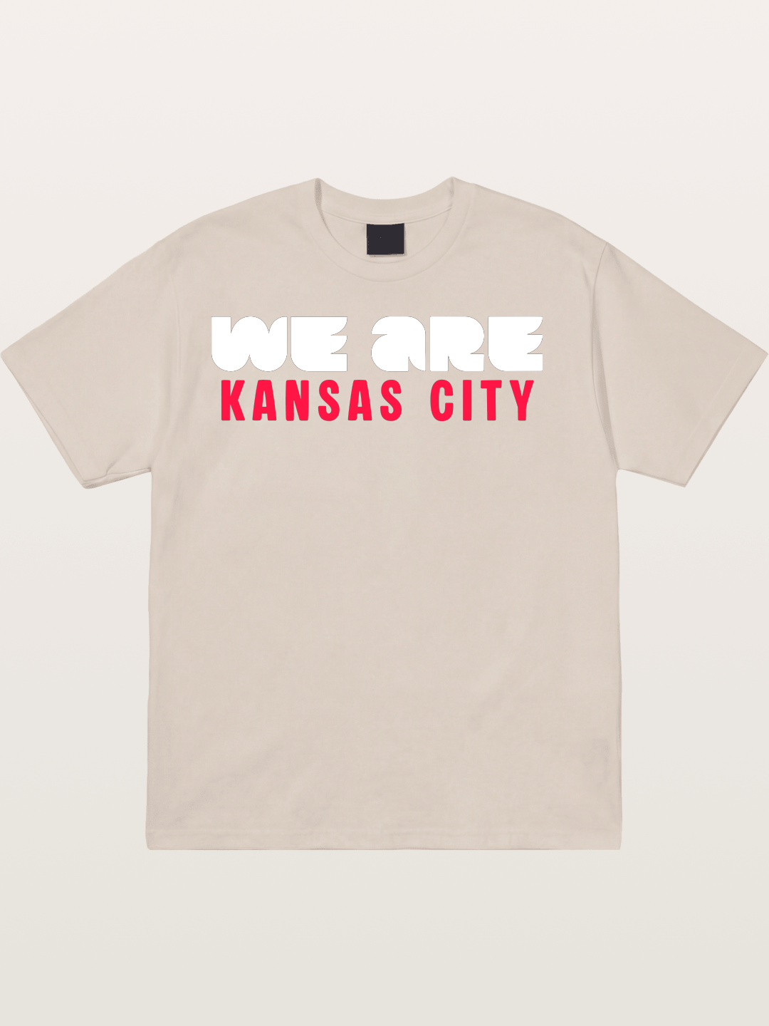 Kansas City Red Block Letters Cotton T-shirt
