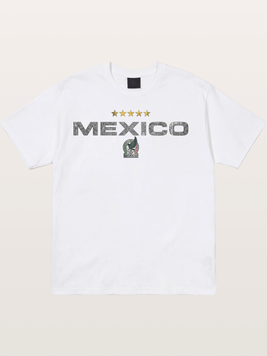 Mexico Football Retro Logo Cotton T-shirt