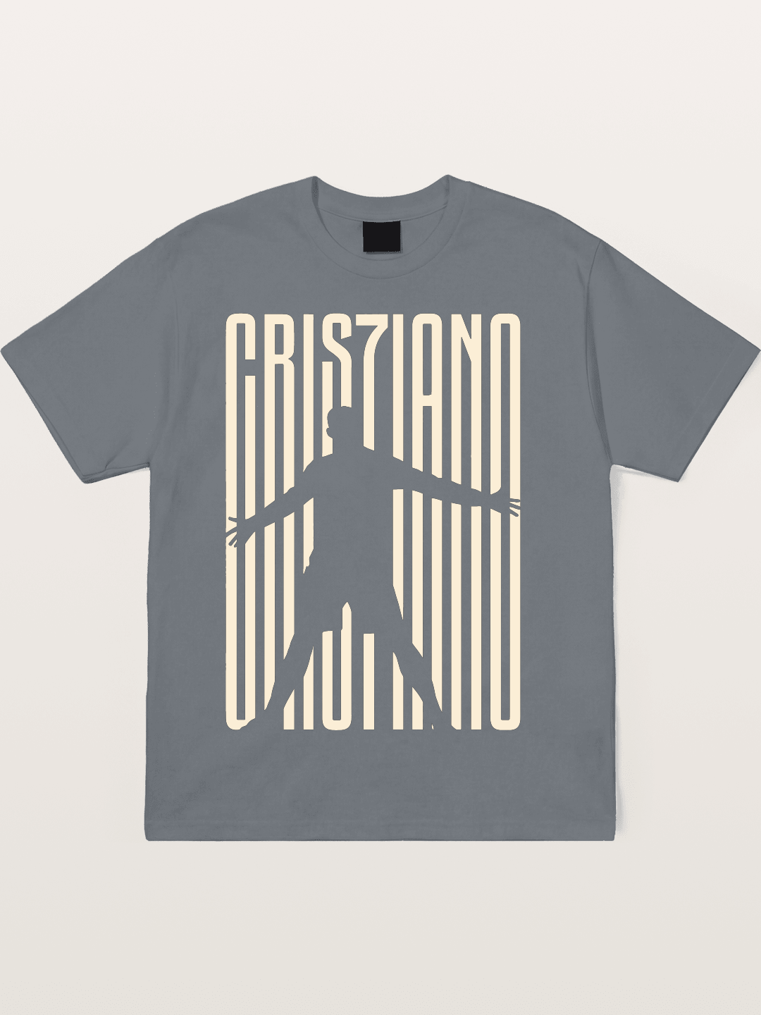 Cristiano Ronaldo Celebration Silhouette Cotton T-shirt