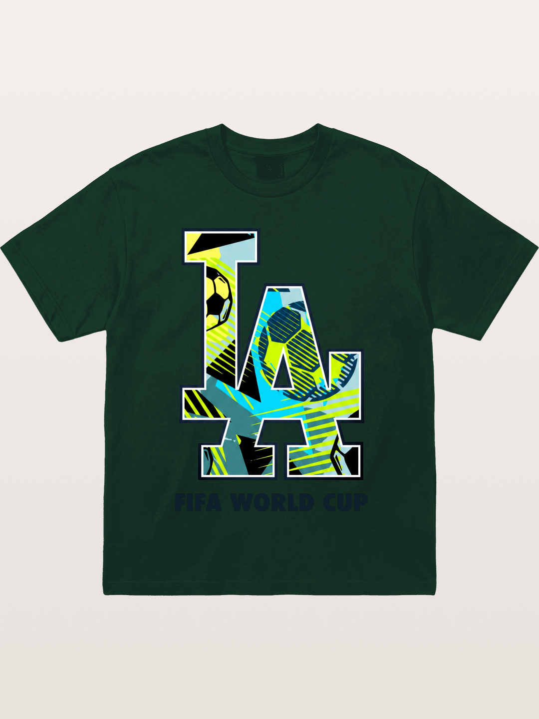 FIFA WC LA Geometric Soccer Fill Gildan T-shirt