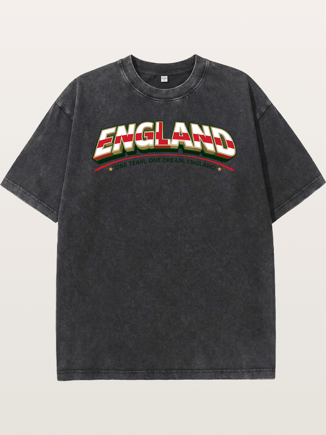 England Retro Team Logo WC Washed T-shirt