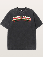 England Retro Team Logo WC Washed T-shirt