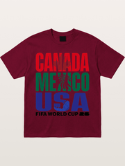 2026 World Cup Host Nations Print Gildan T-shirt