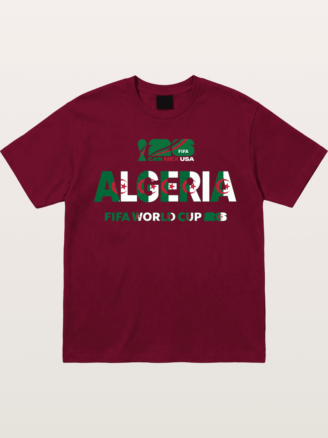 Algeria 2026 Flag Motif Art Gildan T-shirt