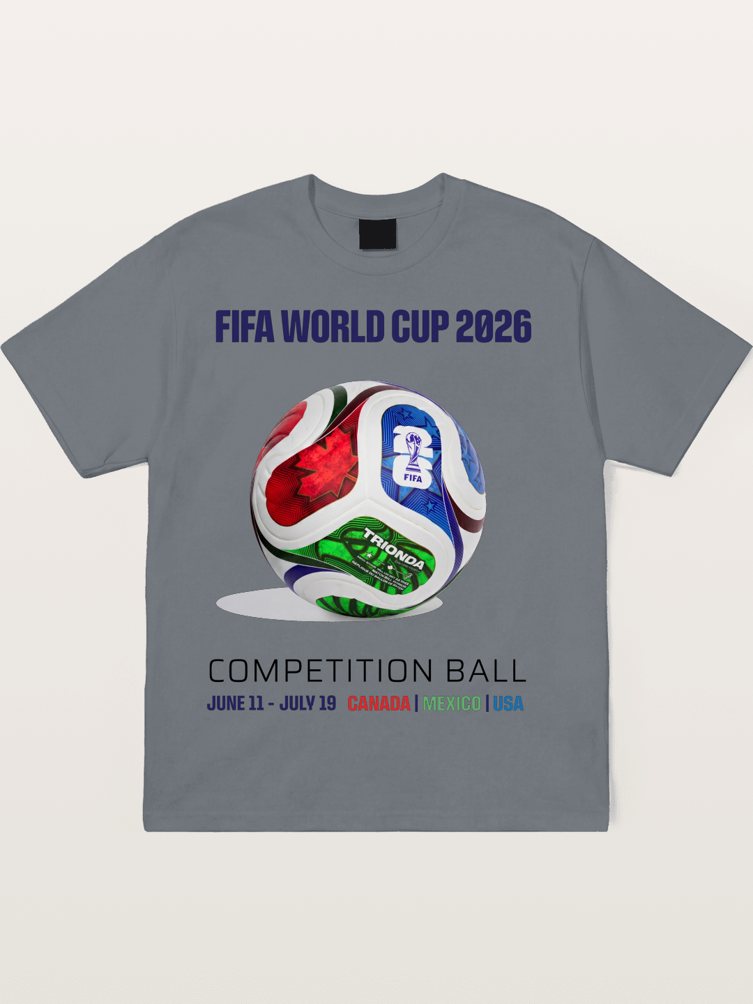 2026 World Cup Official Competition Ball Cotton T-shirt