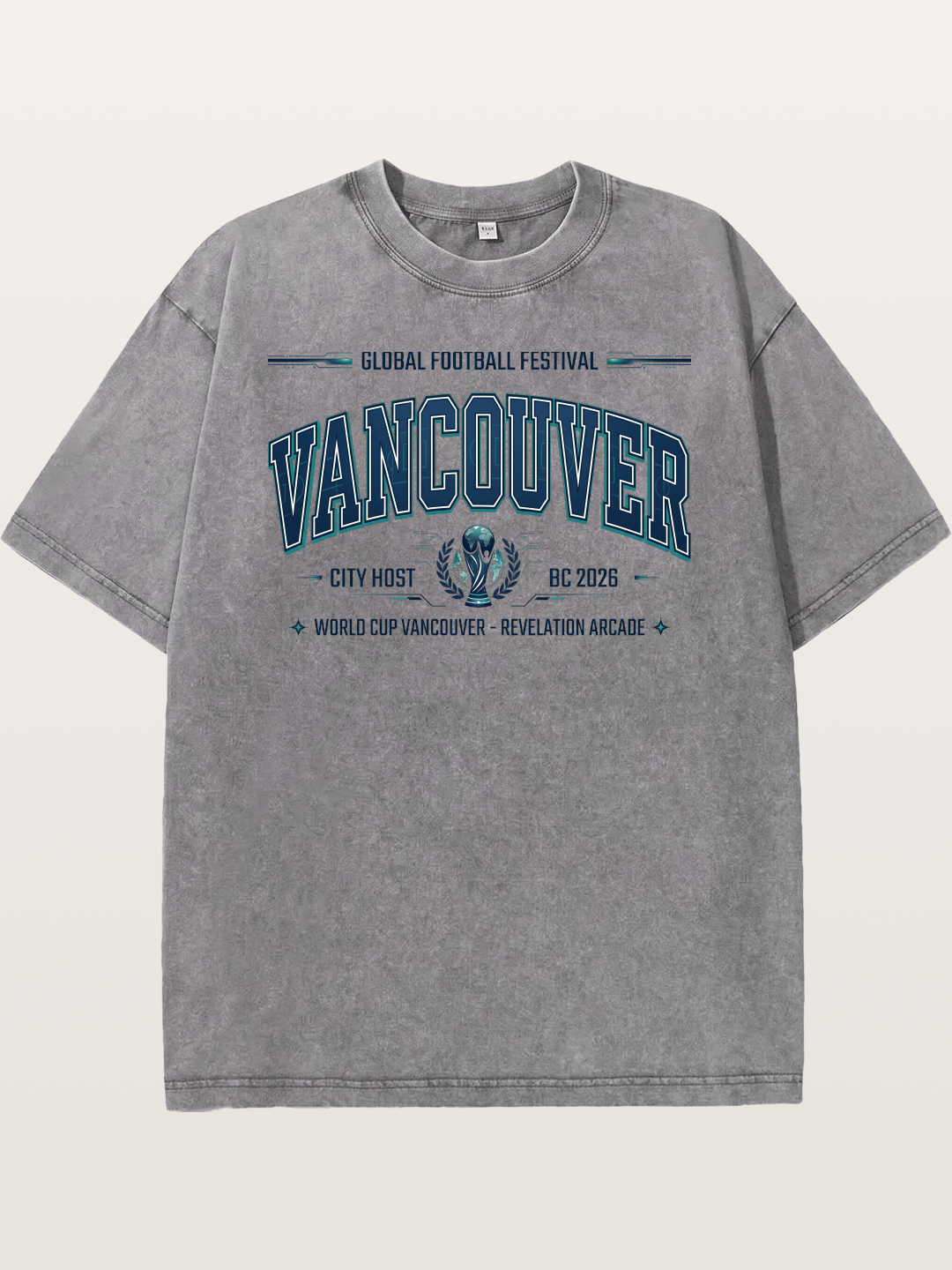 Vancouver 2026 World Cup Badge Washed T-shirt