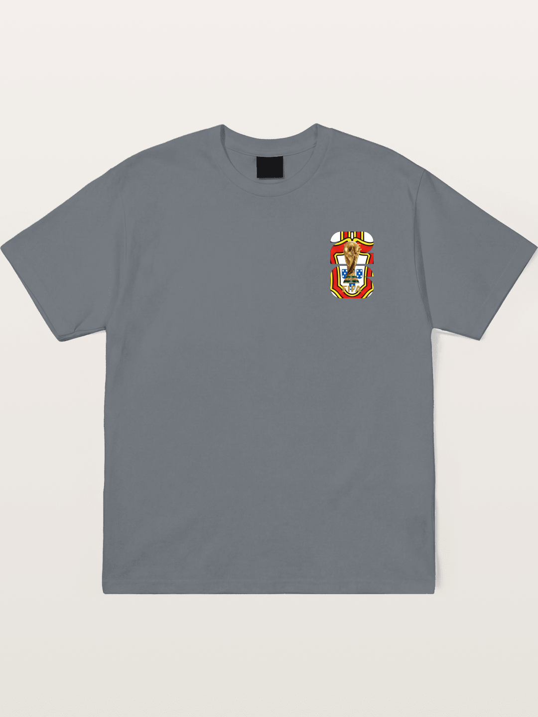 Portugal World Cup Trophy Emblem Cotton T-shirt
