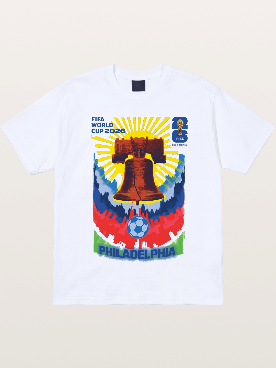 Philadelphia WC 2026 Liberty Bell Gildan T-shirt