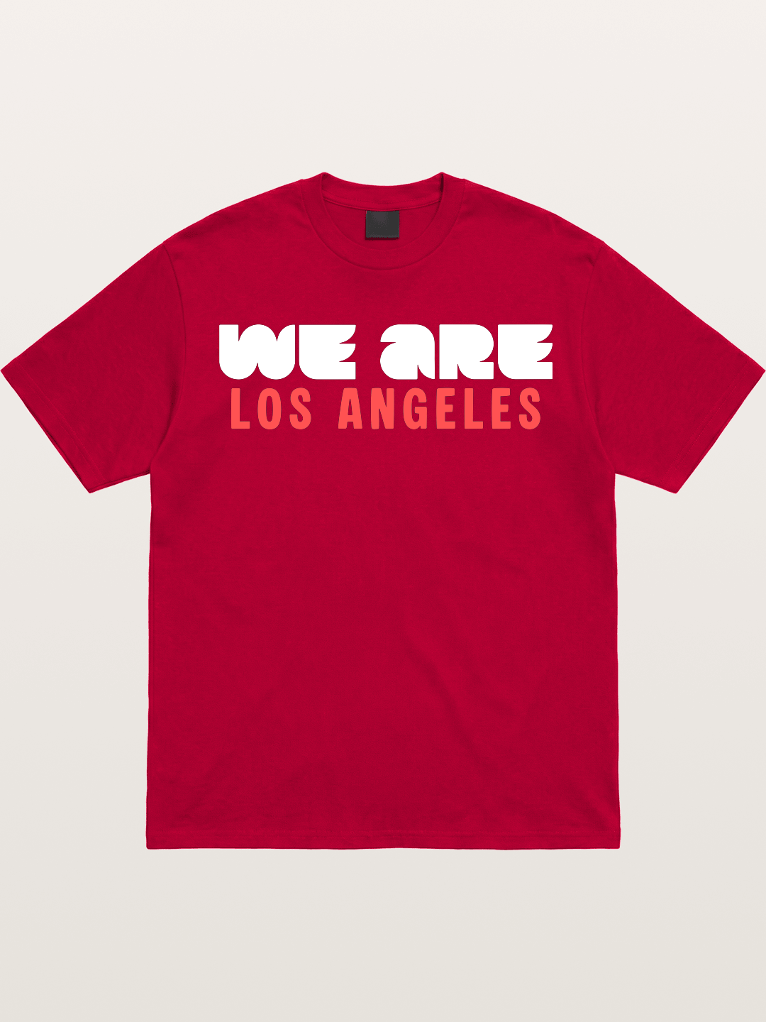 Los Angeles Red-Blue Typo Gildan T-shirt