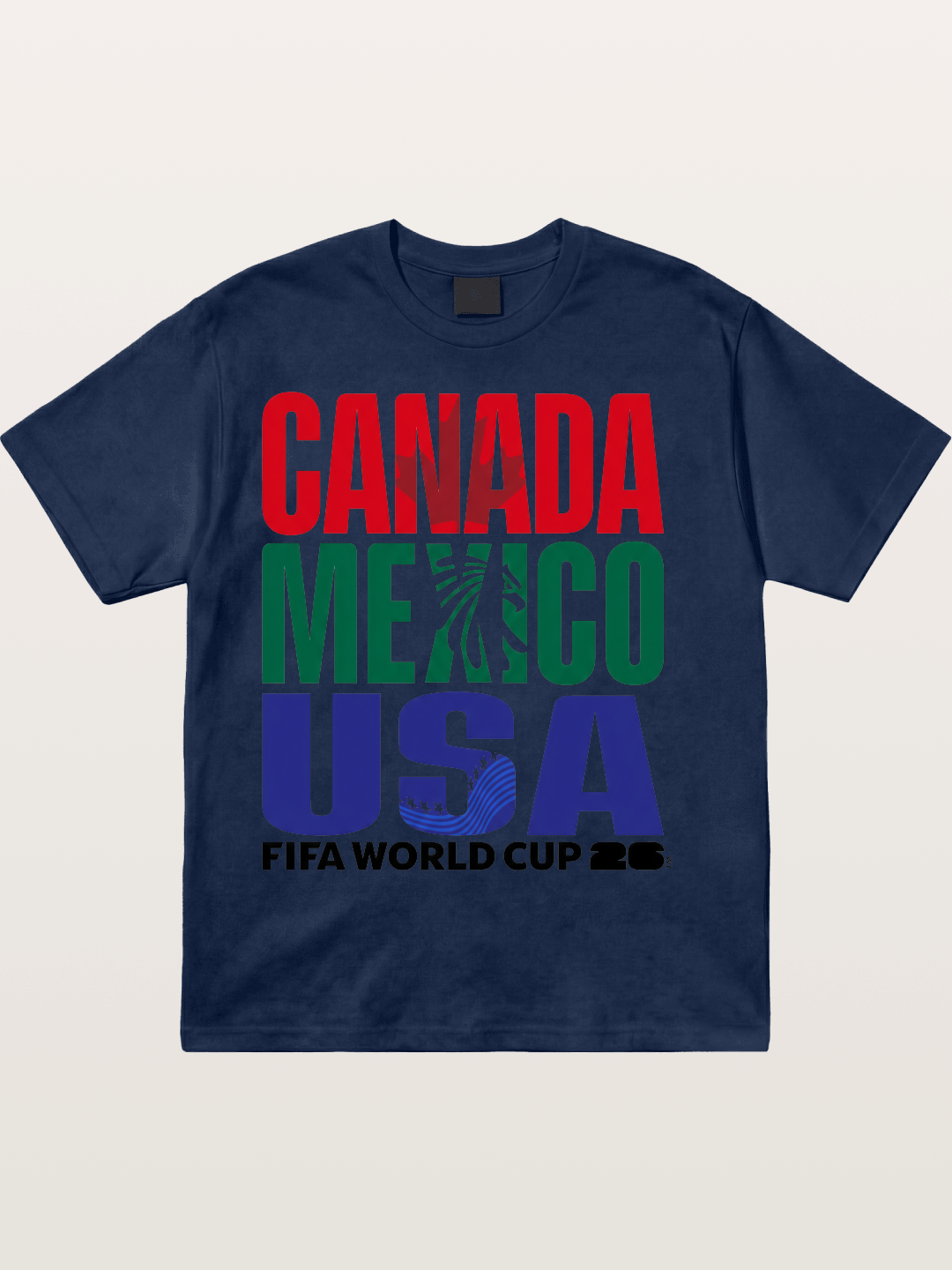 2026 World Cup Host Nations Print Cotton T-shirt