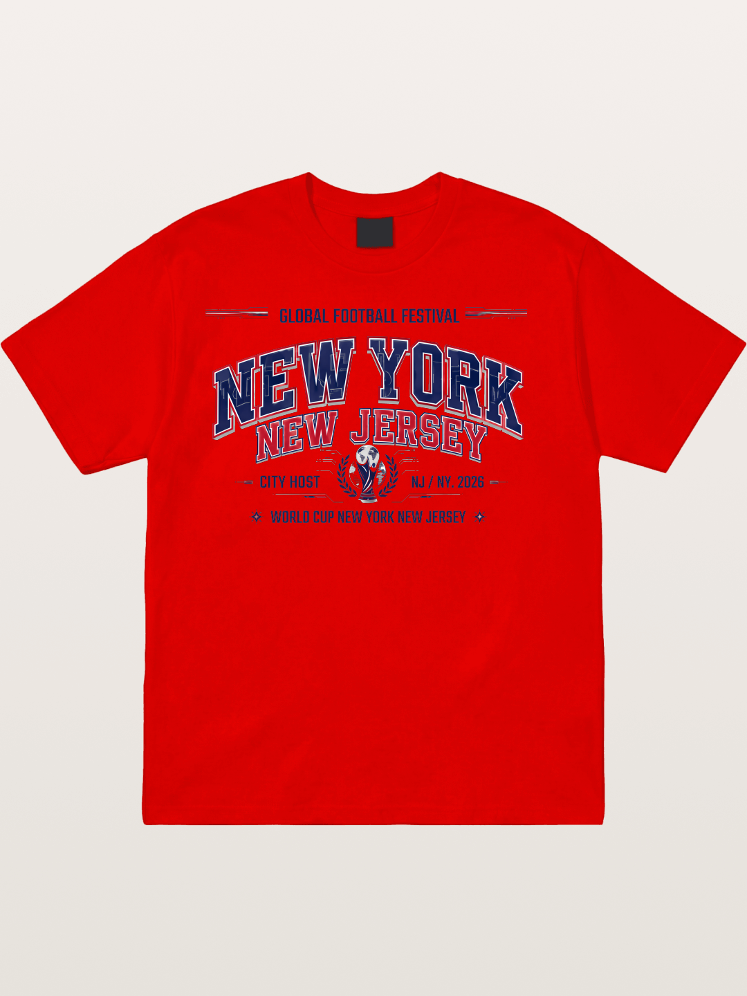 NYC New Jersey 2026 WC Badge Cotton T-shirt
