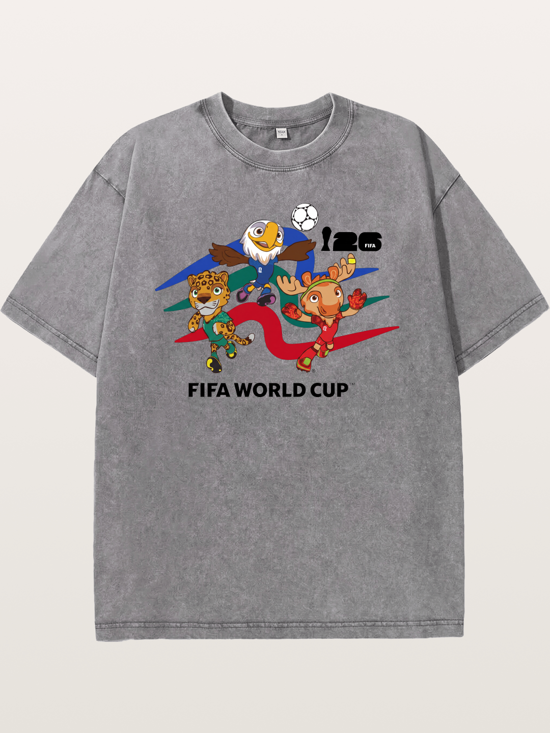 WC 2026 Host City Mascots Trio Washed T-shirt