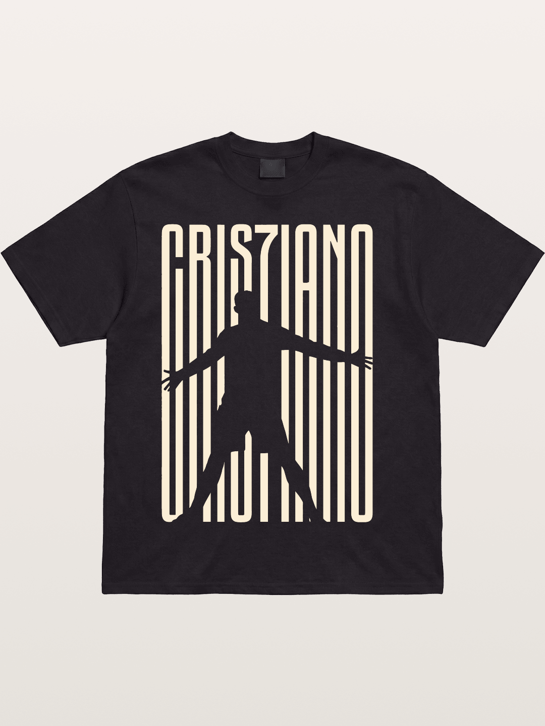 Cristiano Ronaldo Celebration Silhouette Cotton T-shirt