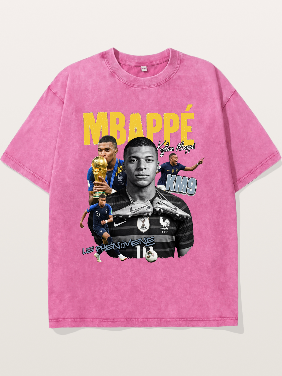 Kylian Mbappé KM9 Graphic Washed T-shirt