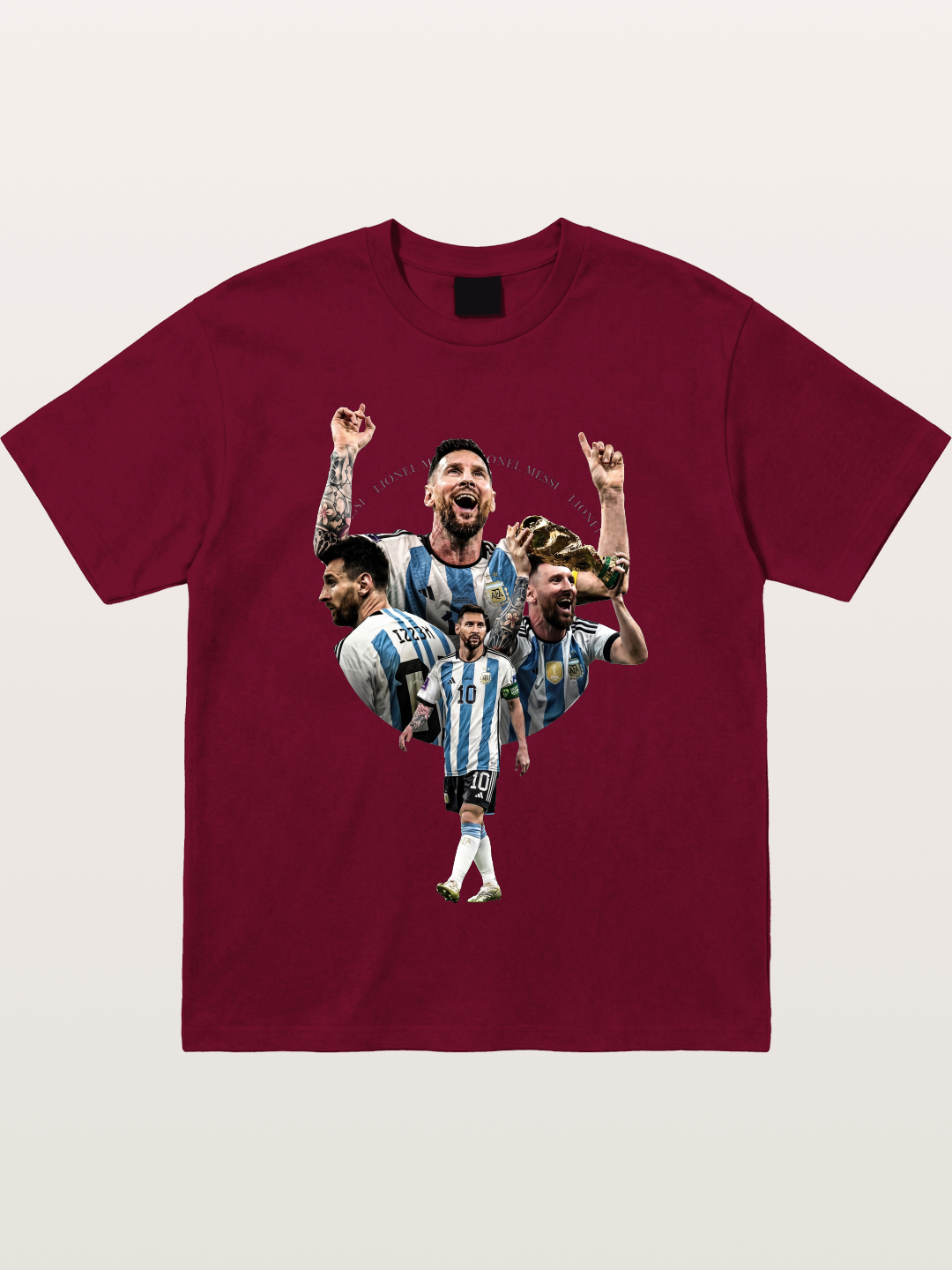 Messi World Champion Montage Gildan T-shirt