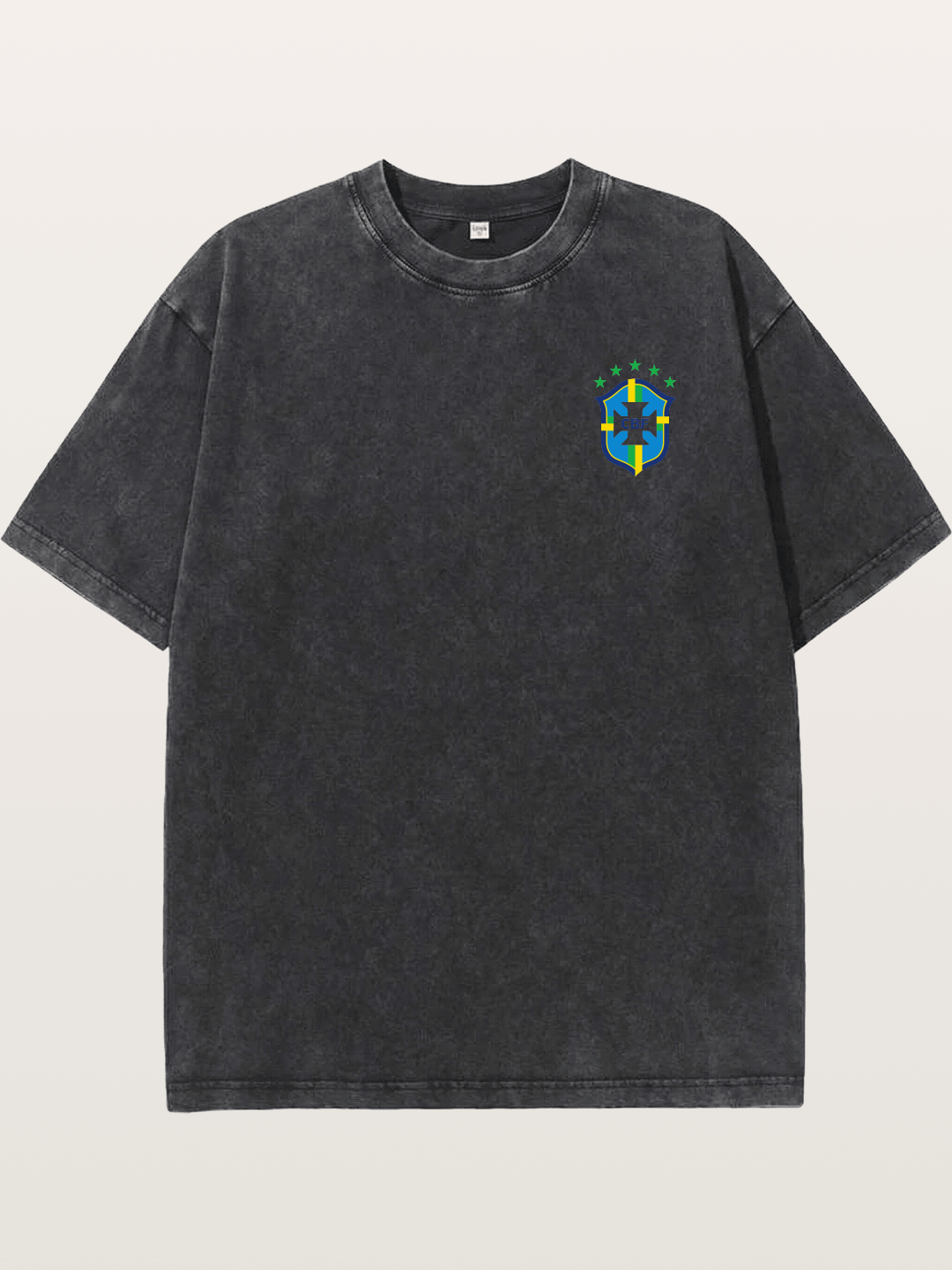 Brazil CBF Five Stars Shield Washed T-shirt