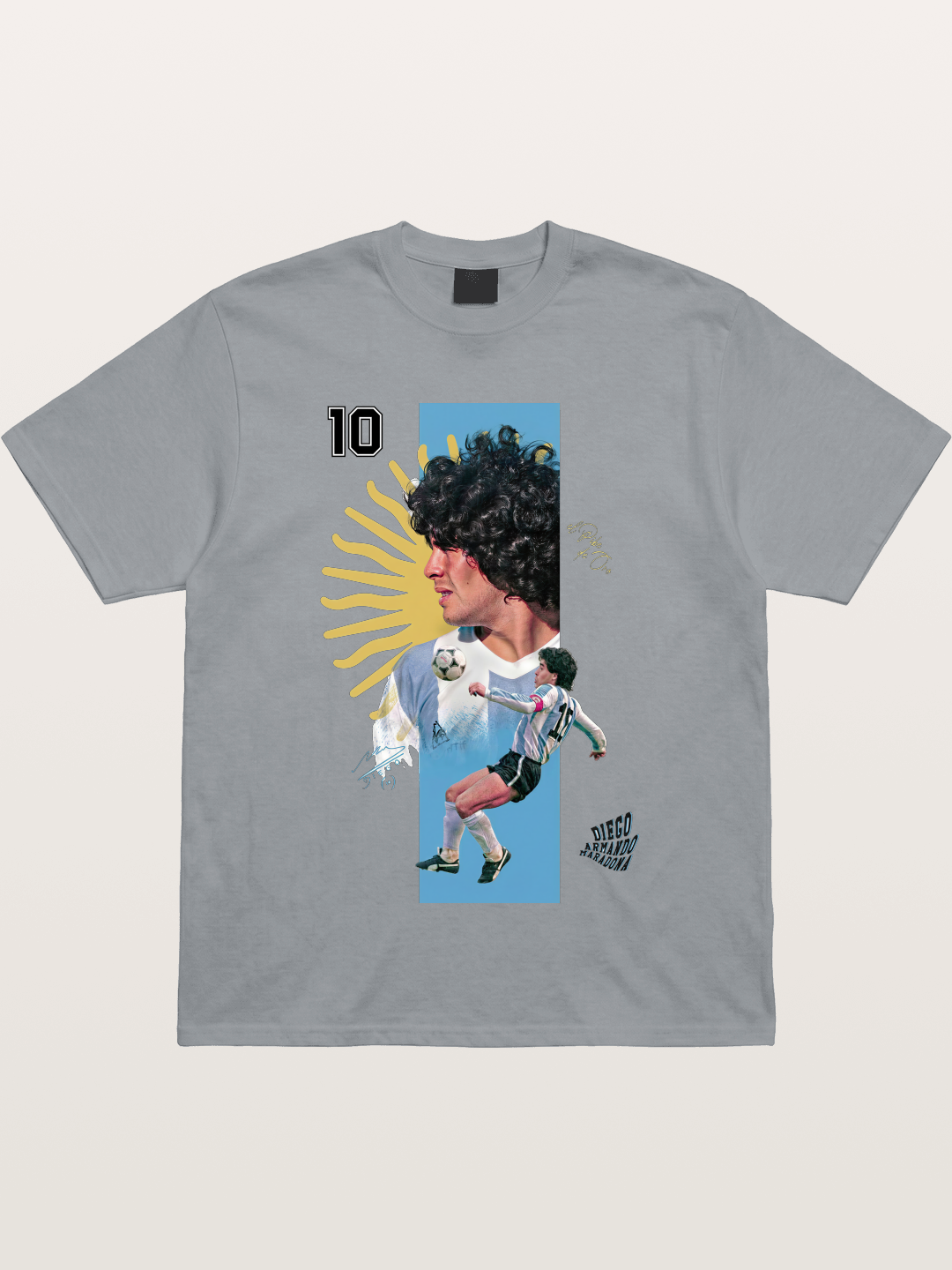 Maradona Argentina WC Print Gildan T-shirt