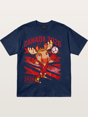 Canada 2026 Moose Mascot Cotton T-shirt