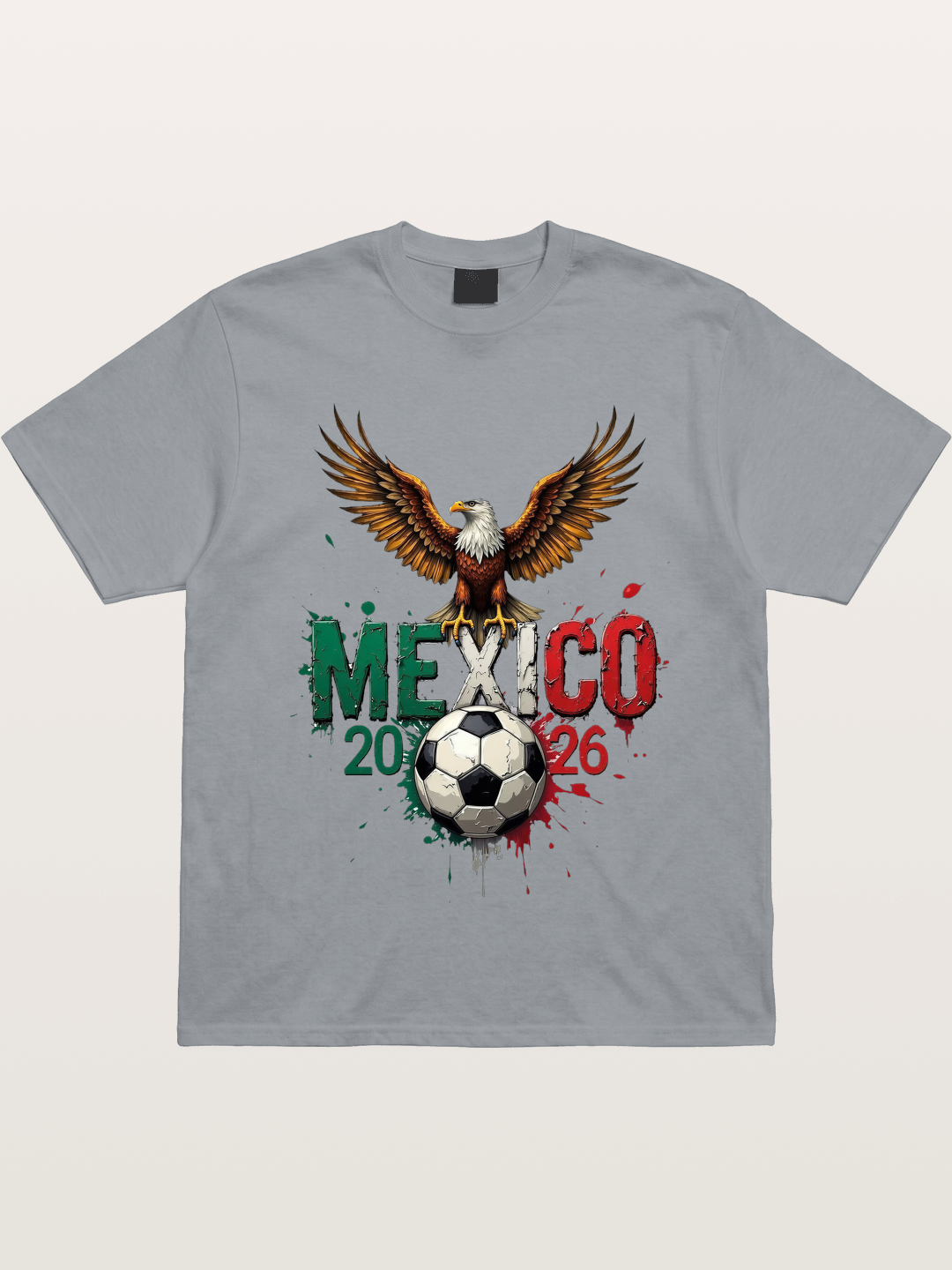 Mexico 2026 WC Eagle Print Gildan T-shirt