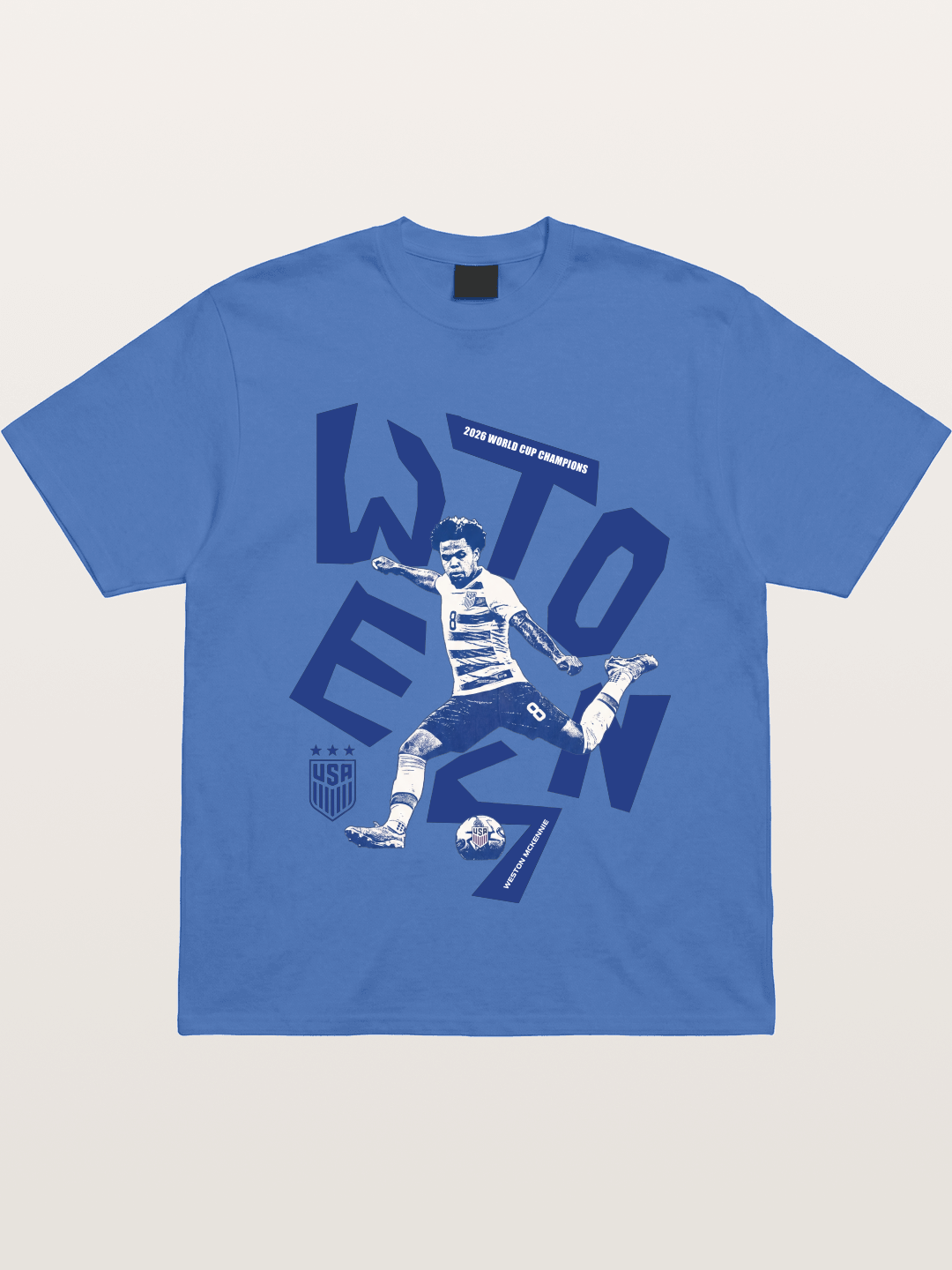 Weston Mckennie Bold USA Lettering Gildan T-shirt