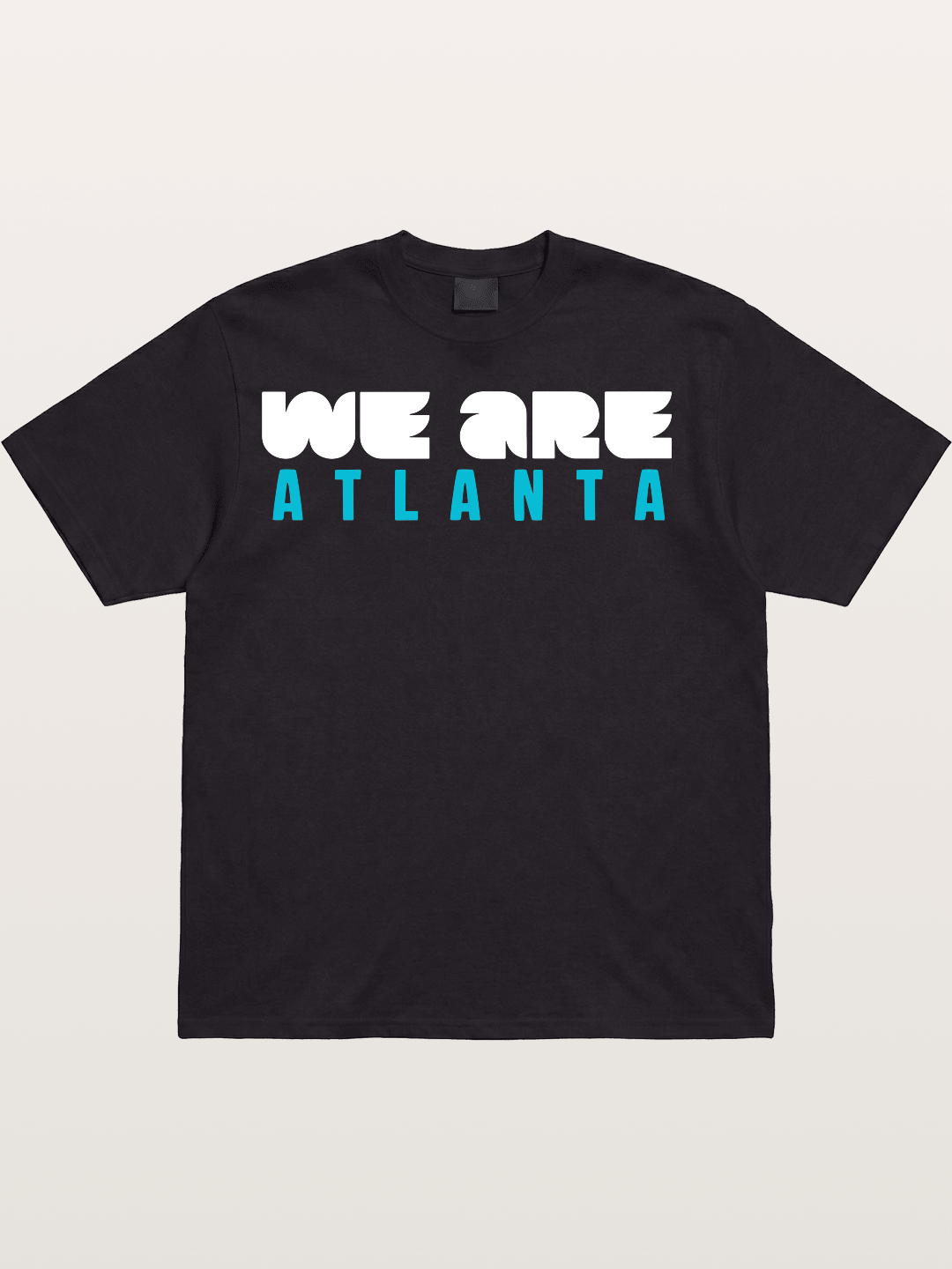 Atlanta Two-Tone Typography Cotton T-shirt