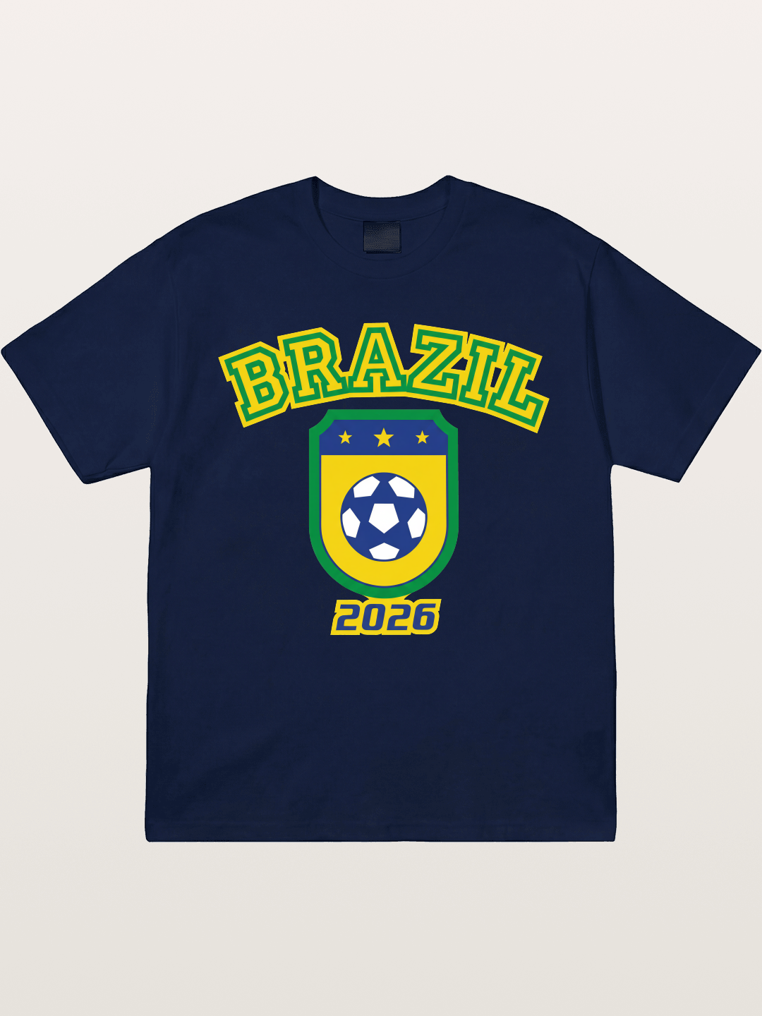 Brazil 2026 World Cup Crest Gildan T-shirt