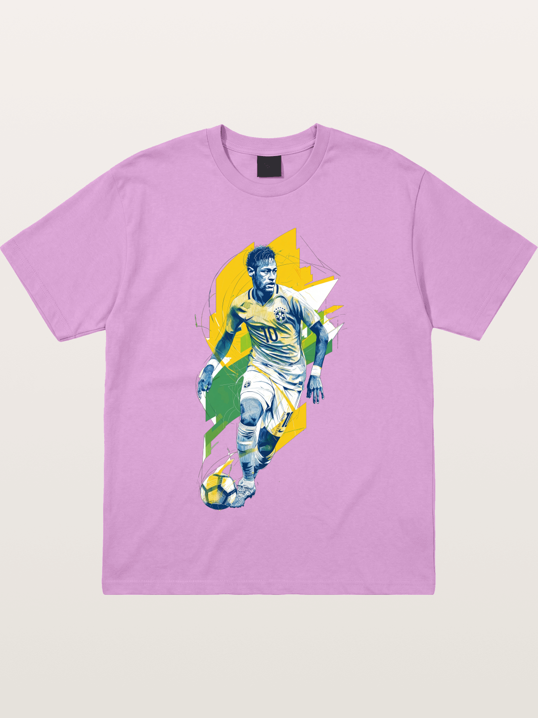 Neymar Brazil Geometric Print Gildan T-shirt