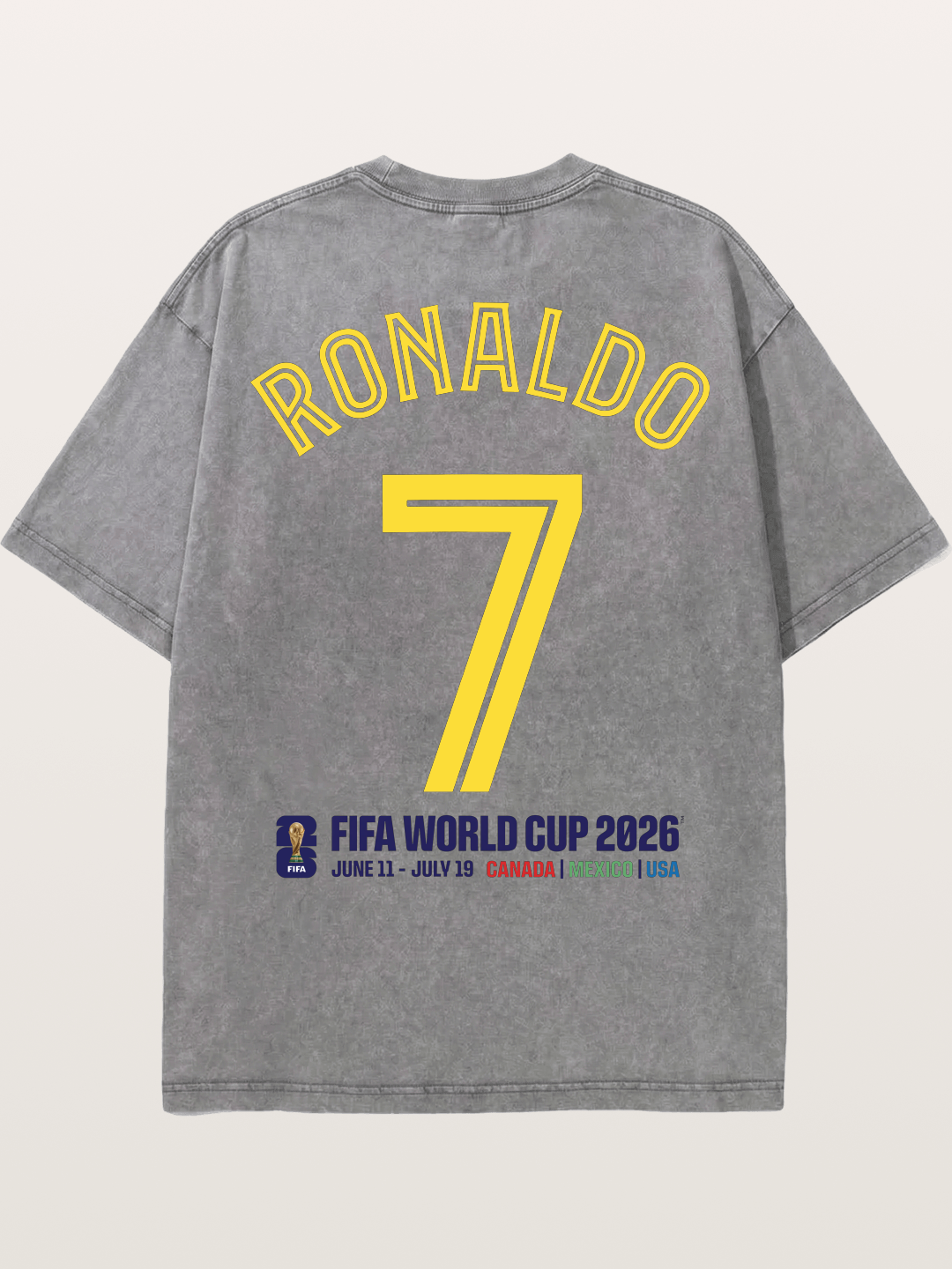 Ronaldo 7 World Cup 2026 Washed T-shirt