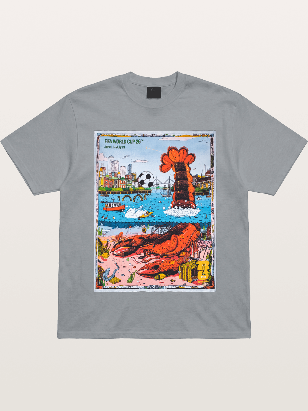 FIFA 2026 Coastal City Lobster Design Gildan T-shirt