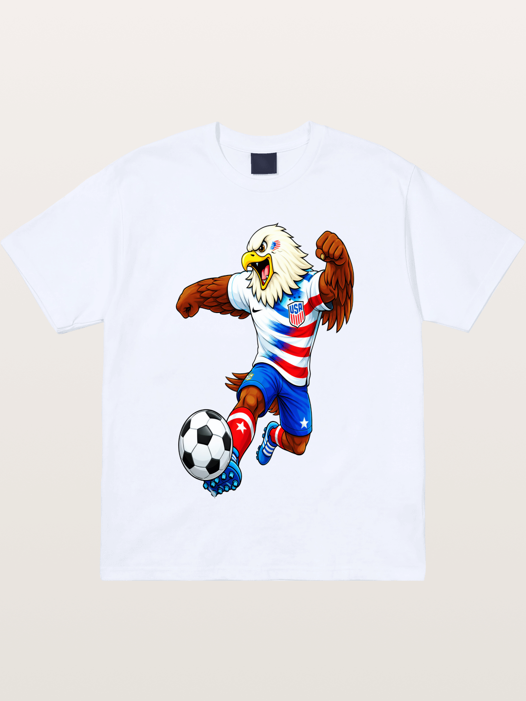USA Eagle Mascot Soccer Graphic Gildan T-shirt