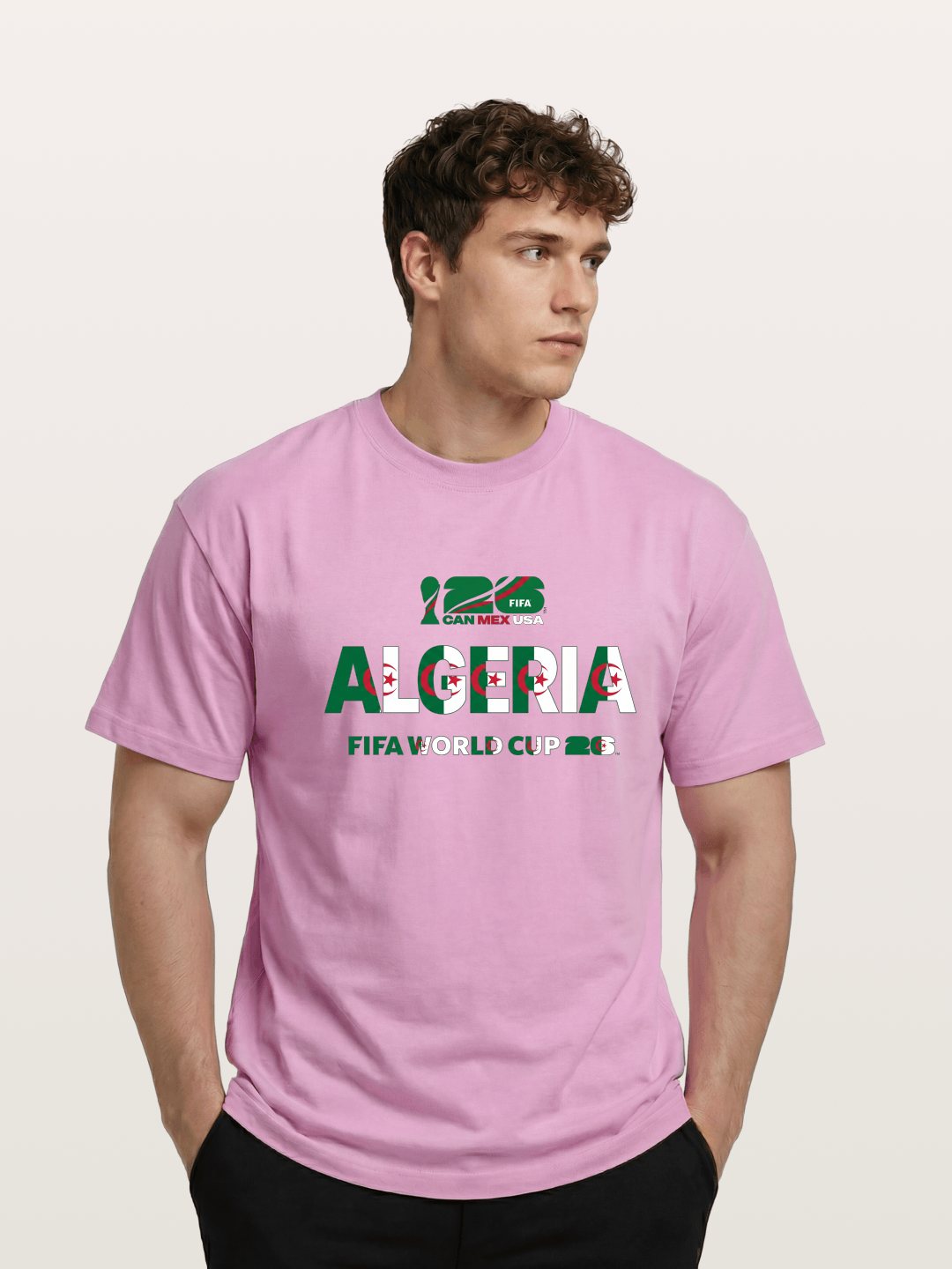 Algeria 2026 Flag Motif Art Gildan T-shirt