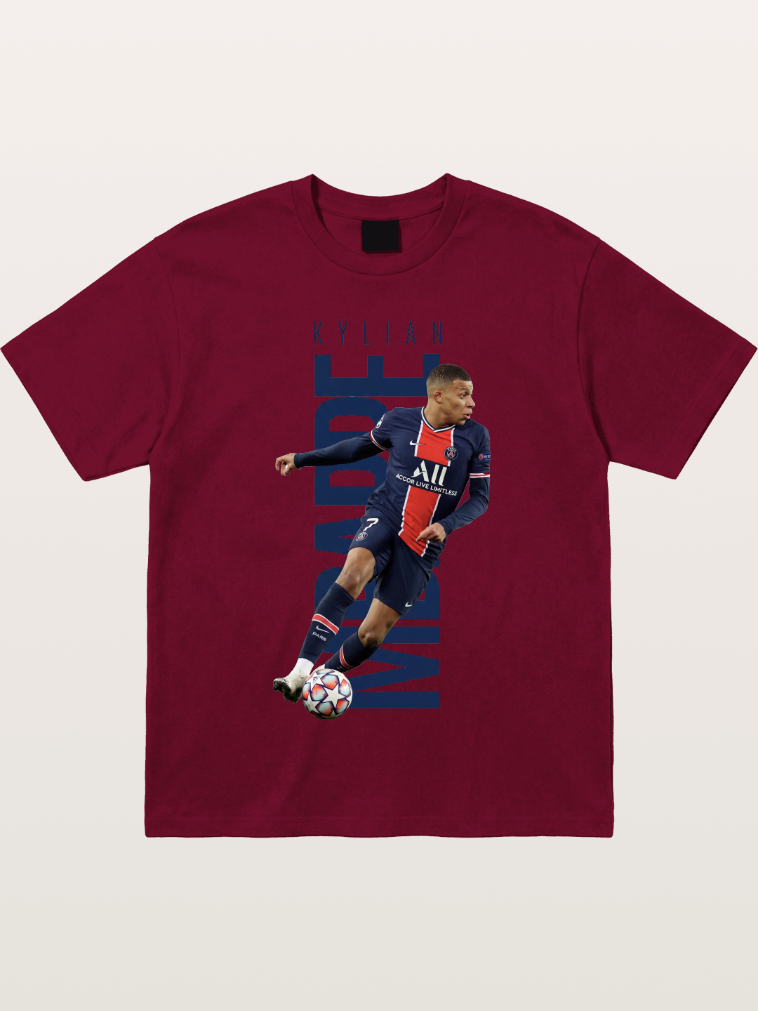 Mbappe PSG Vertical Typography Gildan T-shirt