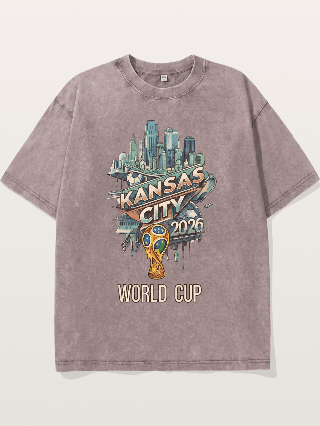 KC World Cup 2026 Emblem Washed T-shirt