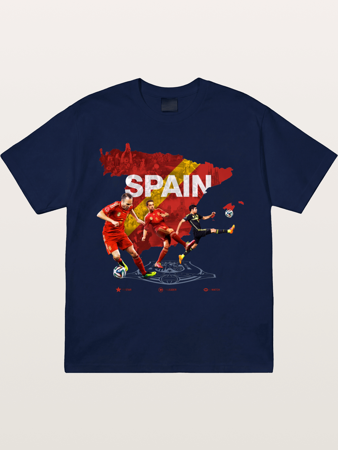 Spain National Team Players Collage Gildan T-shirt
