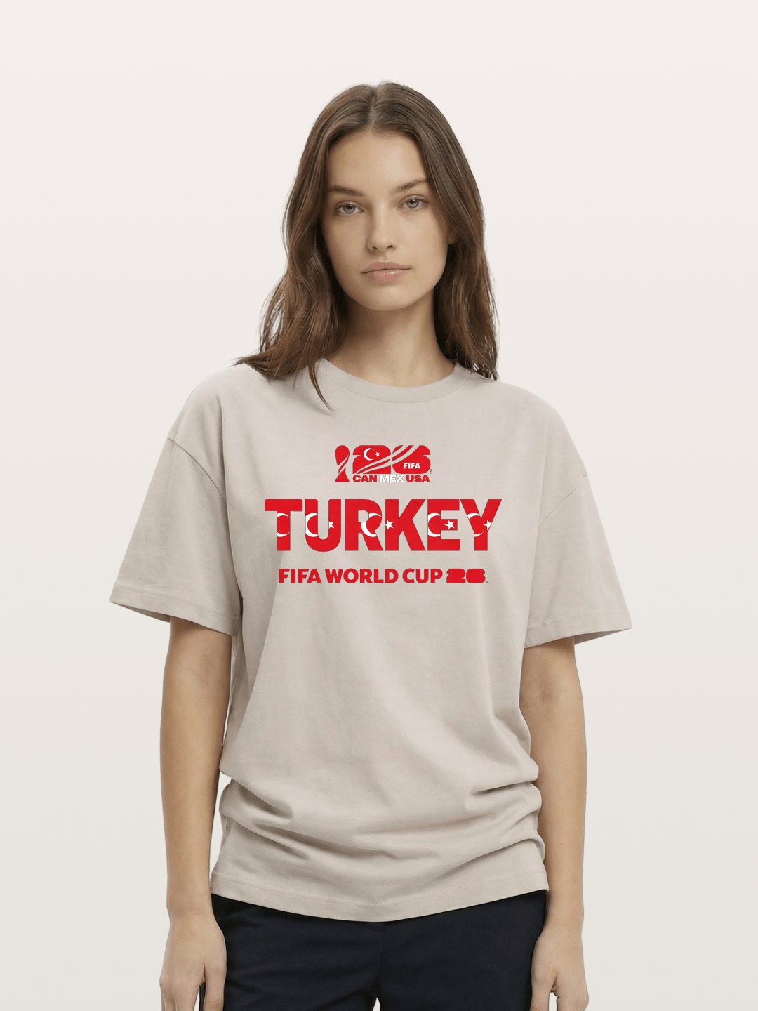 Turkey 2026 Crescent Star Design Cotton T-shirt