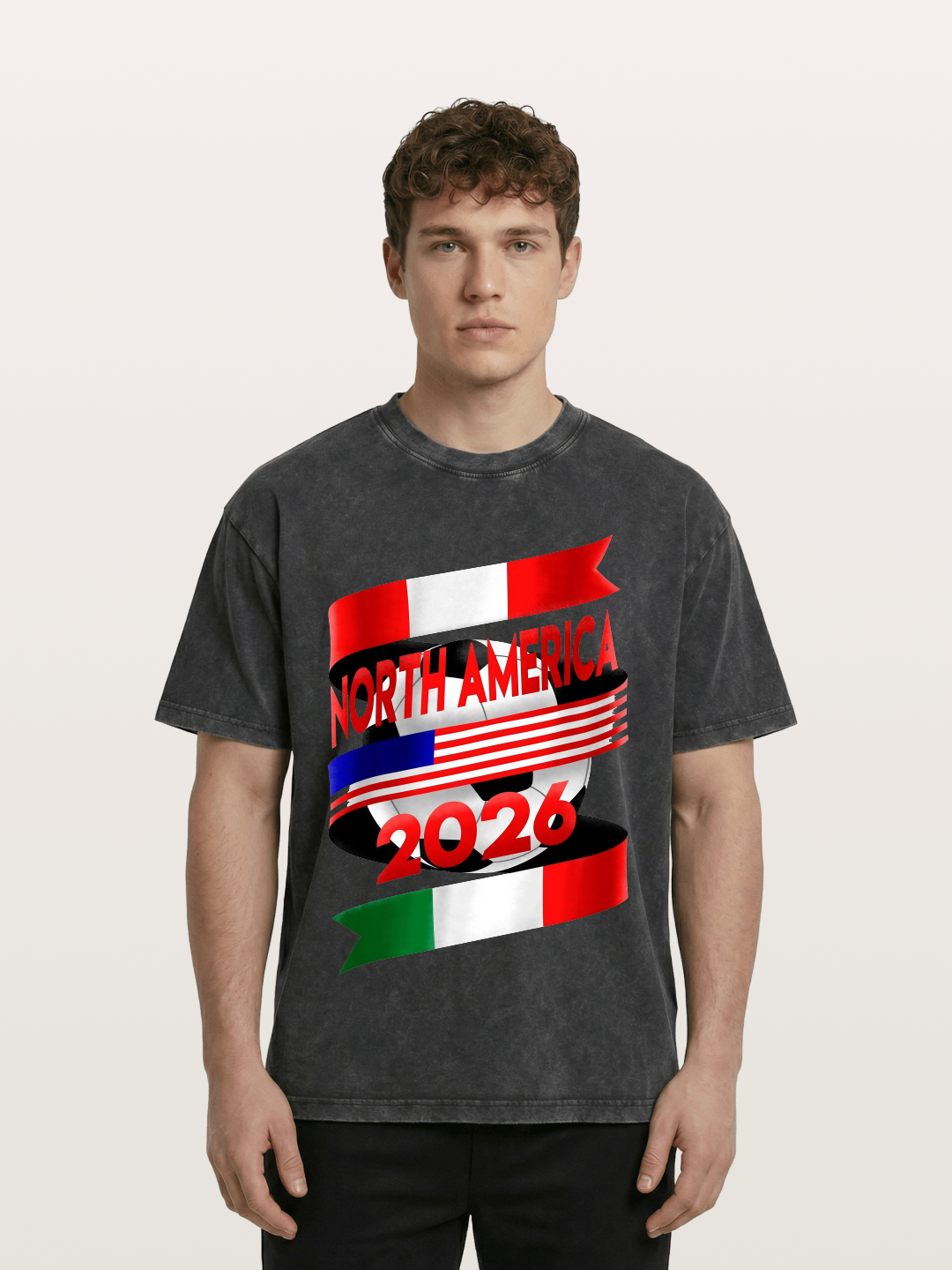 North America 2026 WC Graphic Washed T-shirt