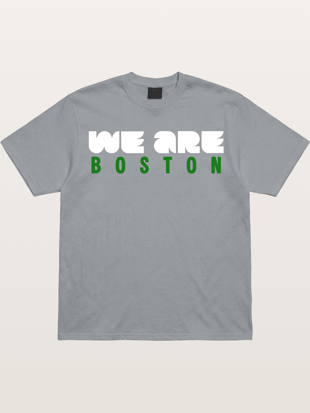 Boston Green Bold Text Gildan T-shirt
