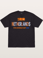 Netherlands 2026 Delft Blue Typo Cotton T-shirt