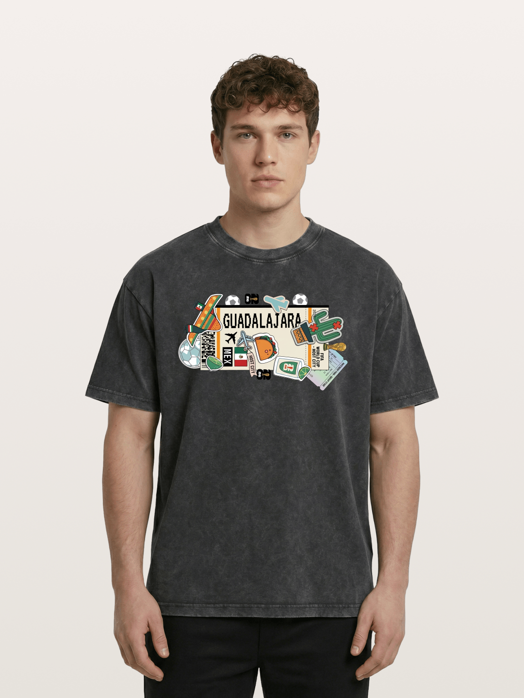Guadalajara Mexican Culture Art Washed T-shirt