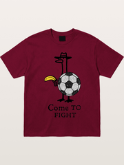 Ostrich Come To Fight Soccer Art Gildan T-shirt