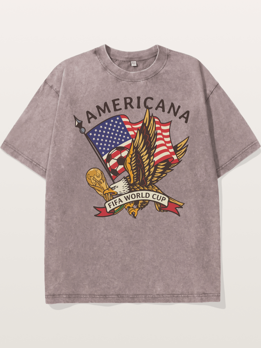USA Eagle World Cup Graphic Washed T-shirt