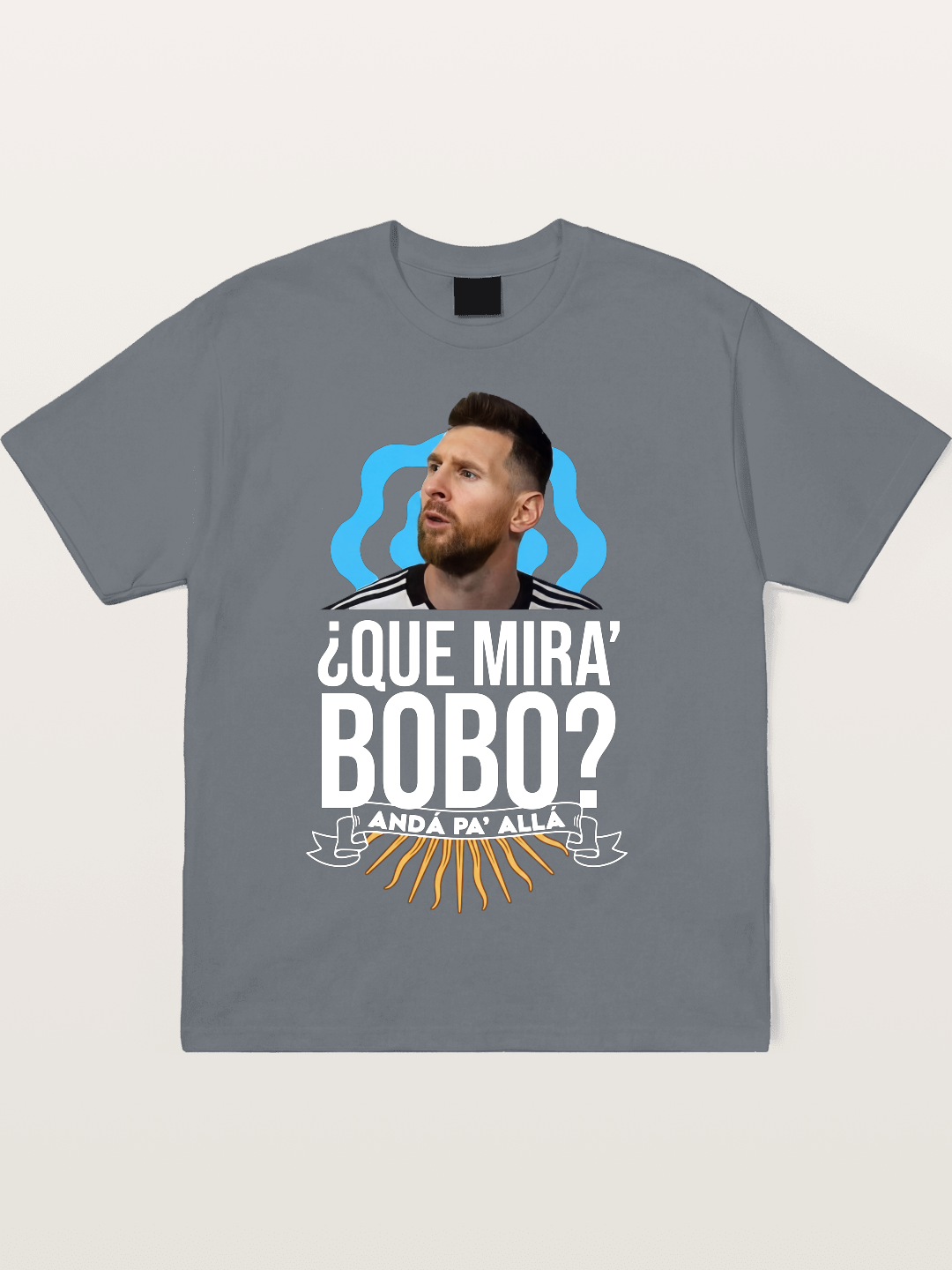 Messi Argentina Sun Design Cotton T-shirt