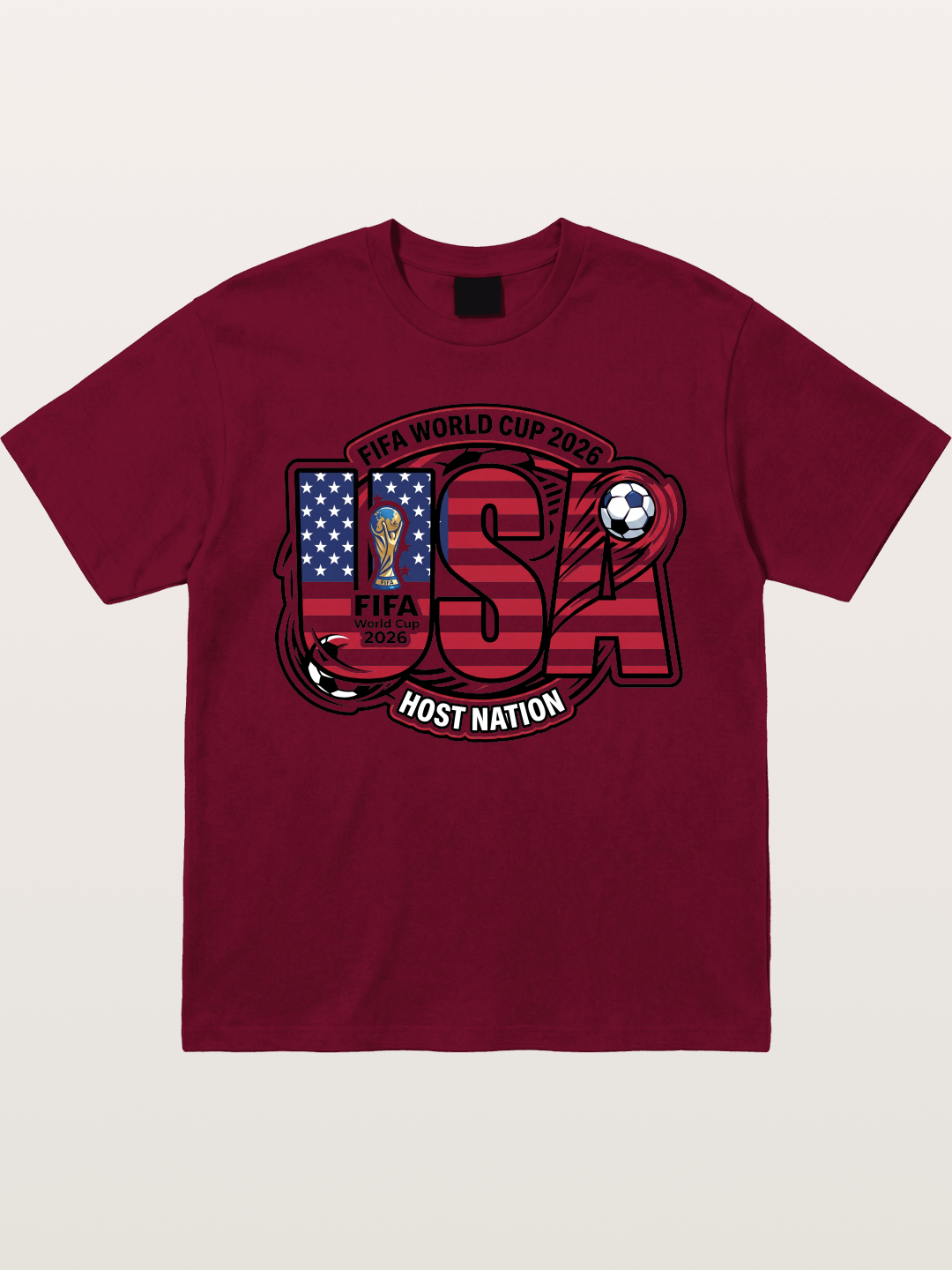 USA 2026 World Cup Typography Gildan T-shirt