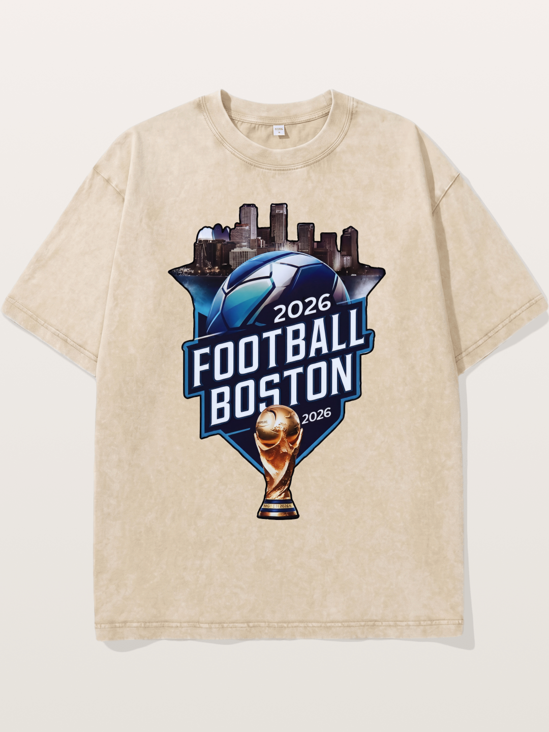 Boston 2026 World Cup City Badge Washed T-shirt