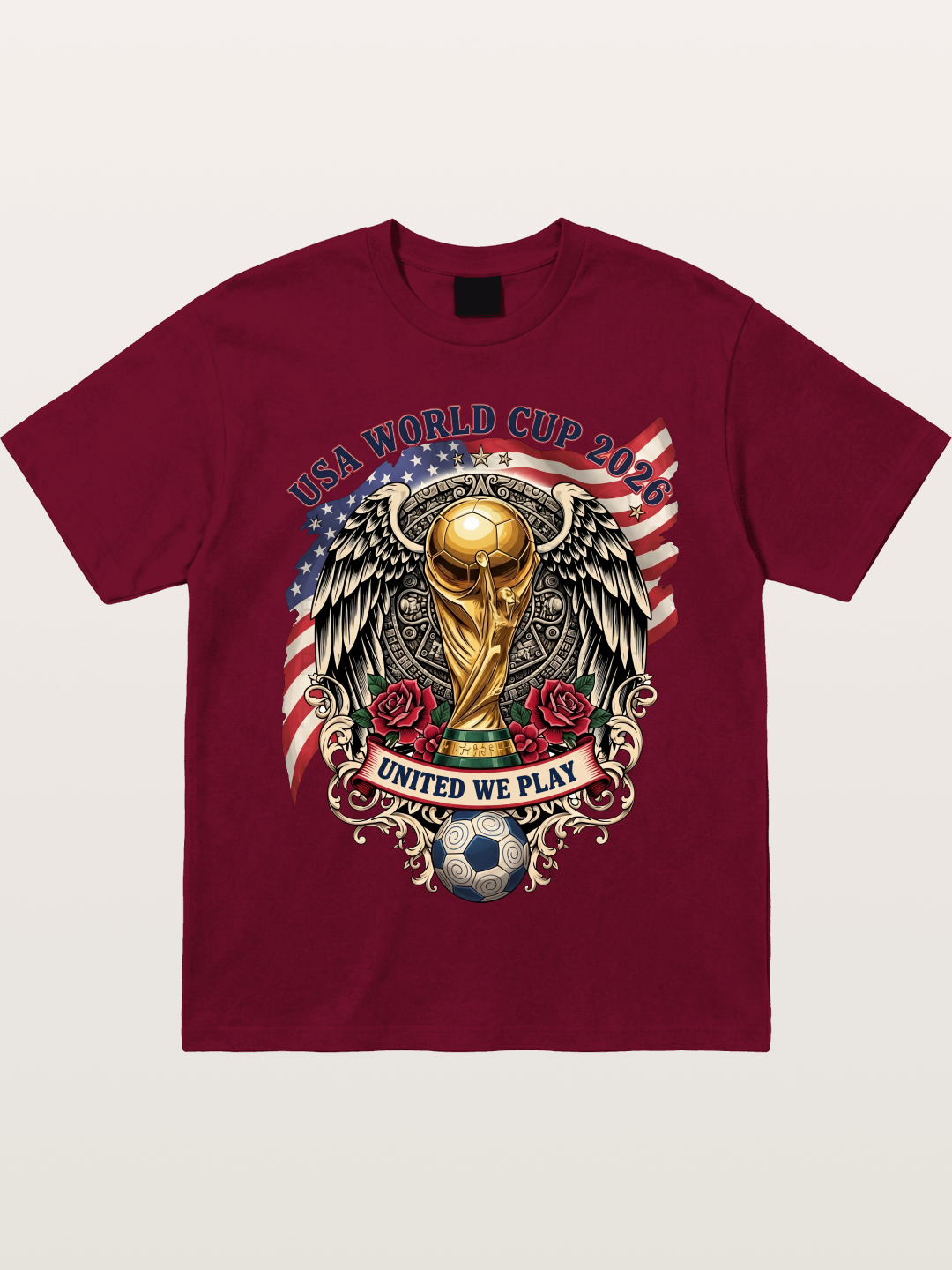 USA 2026 Winged World Cup Trophy Gildan T-shirt