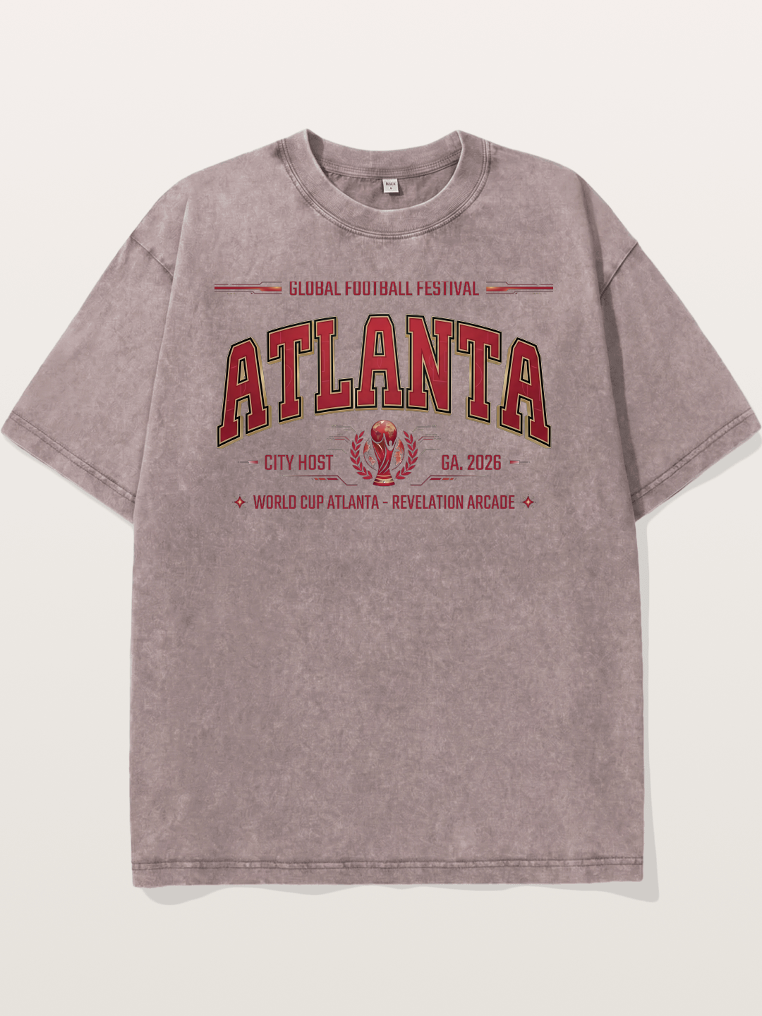 Atlanta 2026 WC Host Sticker Washed T-shirt