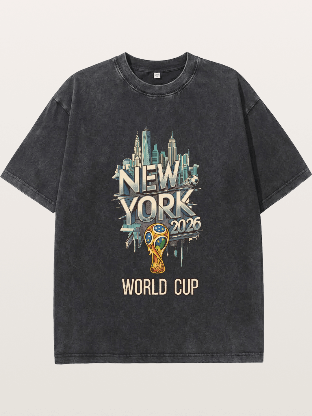 NYC World Cup 2026 Emblem Washed T-shirt