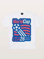 American Flag Soccer Ball WC 2026 Cotton T-shirt