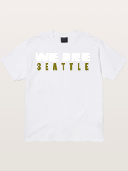 Seattle Olive Green Typography Cotton T-shirt