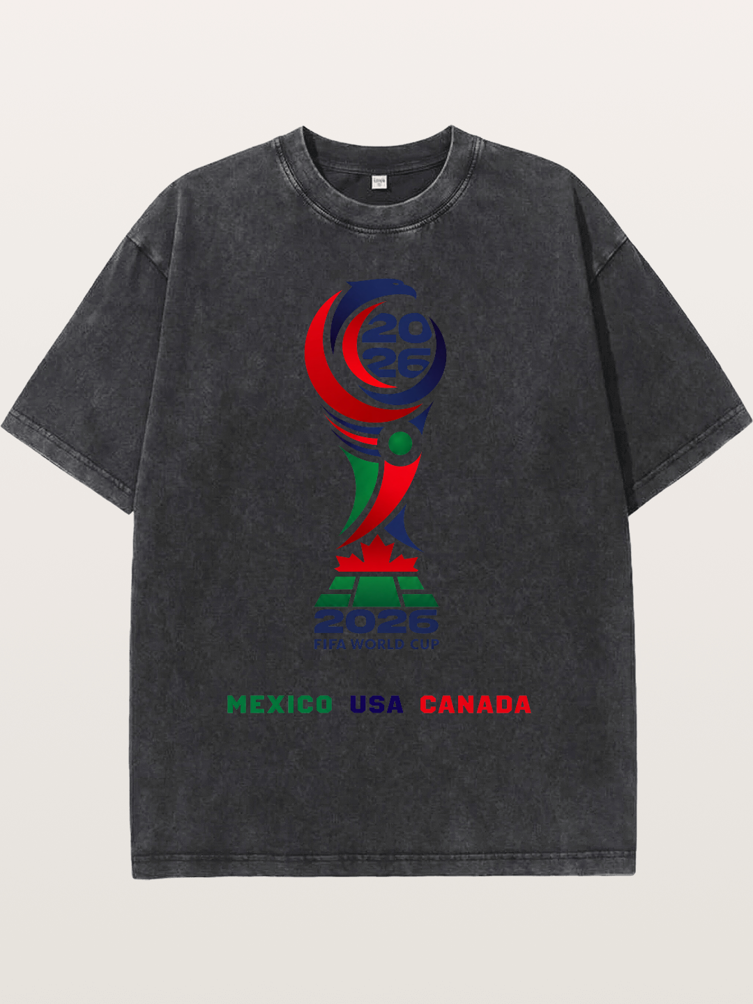 2026 World Cup Logo Art Washed T-shirt